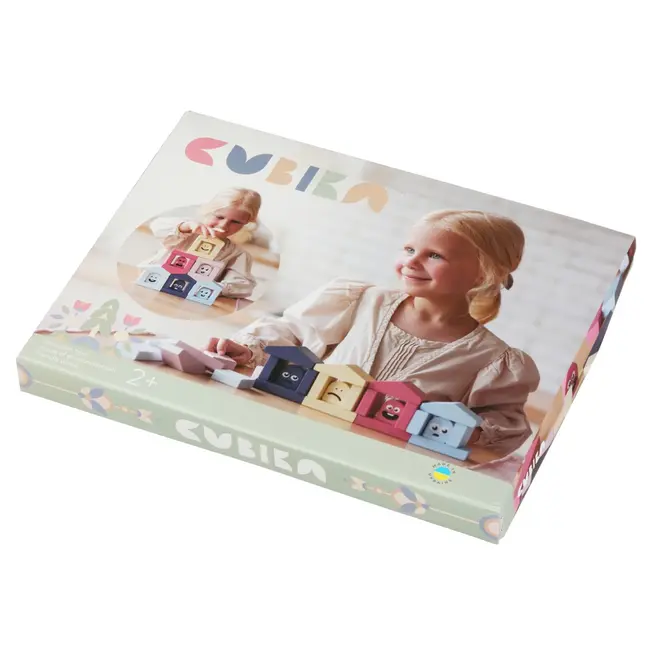 Jucarie Din Lemn, Cubika - Casute Vesele 2 KRT15962