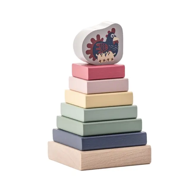 Jucarie din lemn, Cubika, Piramida 3 KRT15894