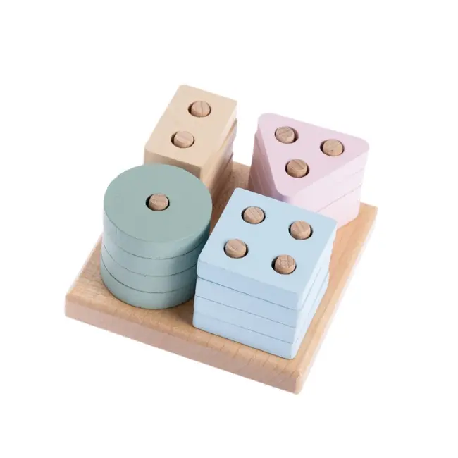 Jucarie din lemn, Cubika, Sortator Forme Geometrice 6 KRT15870