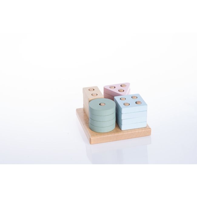 Jucarie din lemn, Cubika, Sortator Forme Geometrice 6 KRT15870