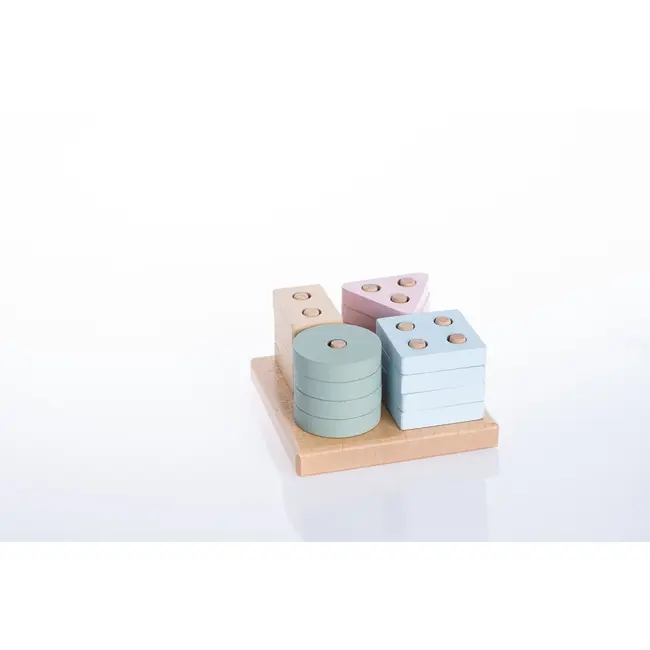 Jucarie din lemn, Cubika, Sortator Forme Geometrice 6 KRT15870