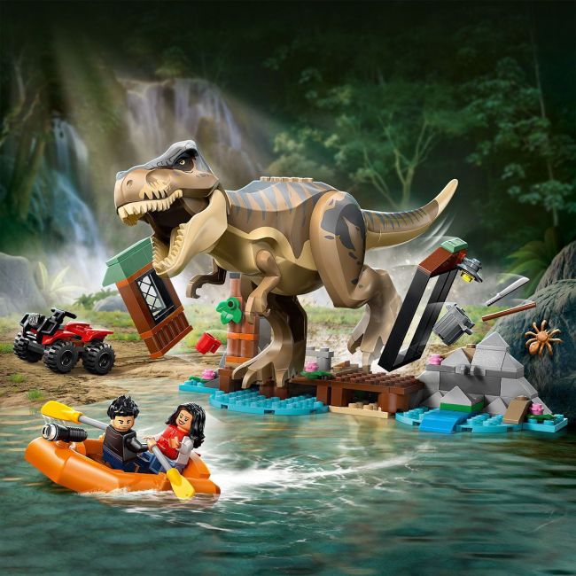 LEGO JURASSIC WORLD RENASTEREA EVADARE PE RAU DIN CALEA UNUI T REX 76975 VIVLEGO76975