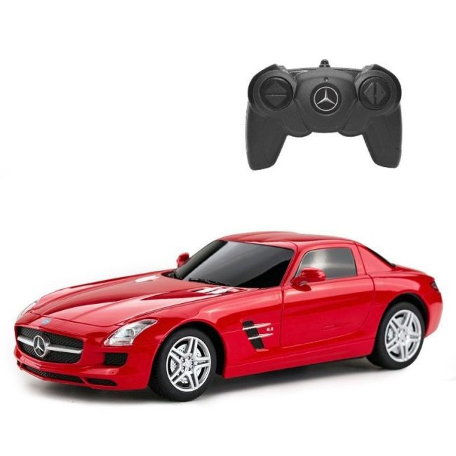 MASINA CU TELECOMANDA MERCEDES-BENZ SLS AMG ROSU SCARA 1 LA 24 VIVRas40100_Rosu