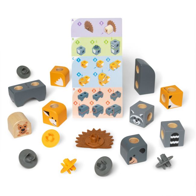 MELISSA AND DOUG SET DE CONSTRUCTIE DIN LEMN PRIETENII PADURII VIV6074895