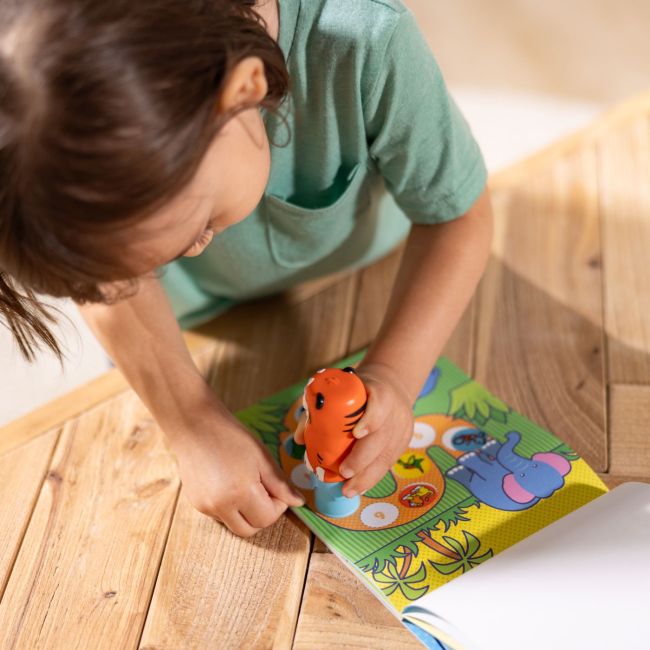 MELISSA AND DOUG SET DE JOACA AUTOCOLANTE SI STAMPILA REINCARCABILA TIGRU VIV6074897