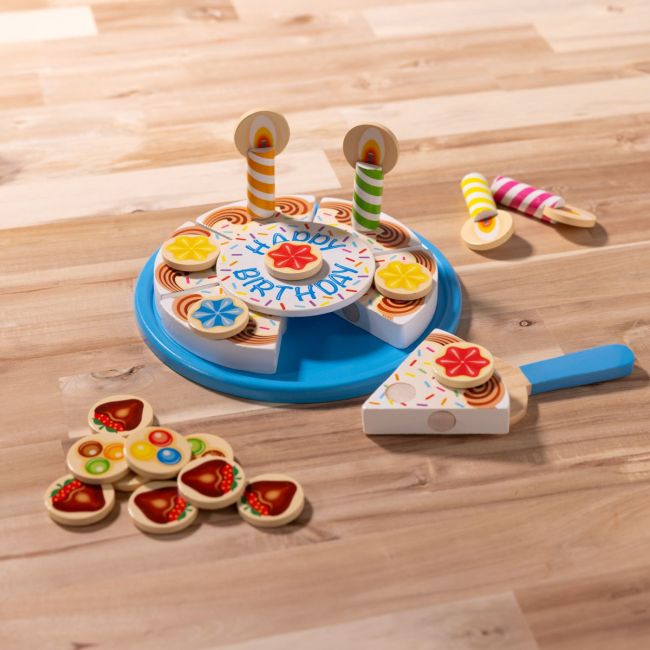 MELISSA AND DOUG SET DE JOACA DIN LEMN TORT ANIVERSAR VIV6074876