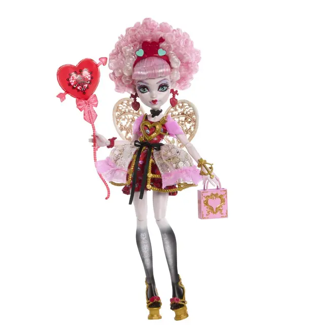 MONSTER HIGH ANIVERSARE DULCE SI INFRICOSATOARE PAPUSA CUPID ASTERIA CU ACCESORII VIVMTJBG77