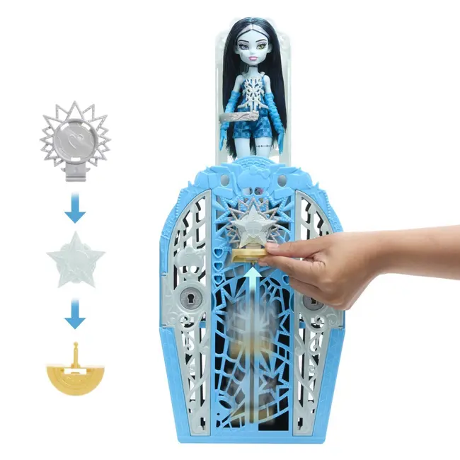 MONSTER HIGH PAPUSA FRANKIESTEIN CU DULAP REVELATOR SI ACCESORII VIVMTJBG81