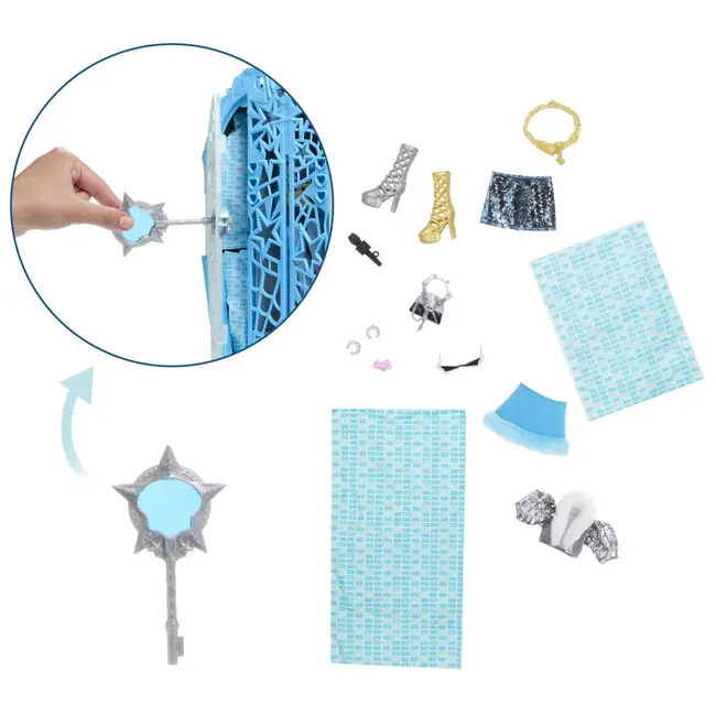 MONSTER HIGH PAPUSA FRANKIESTEIN CU DULAP REVELATOR SI ACCESORII VIVMTJBG81
