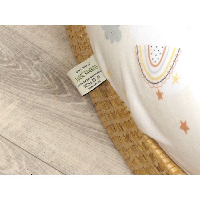 Perna Pentru Gravide Si Alaptare, Husa Detasabila Din Bambus 100% Si Umplutura Antialergica Babysoft  , Soft Breeze, Amy Pjb84957