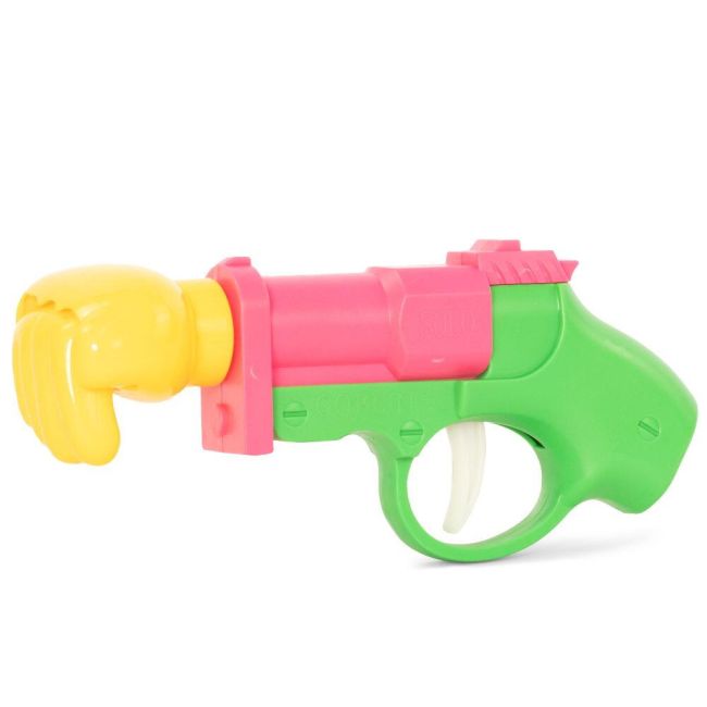 Pistol amuzant - piatra, foarfeca, hartie