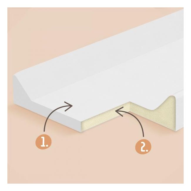 Saltea de infasat bebe moale 70x47,5 Klups Fairy 418 MYK00089148