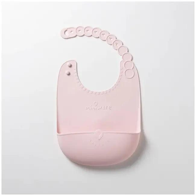 Set diversificare hrana bebelusi miniware first bites deluxe, 100% din materiale naturale biodegradabile, 4 piese, cotton candy mw_mwfbdcc