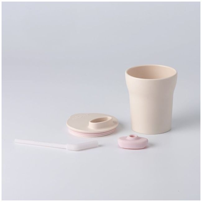 Set diversificare hrana bebelusi miniware little foodie, 100% din materiale naturale biodegradabile, 6 piese, vanilla+cotton candy mw_mwlfvc