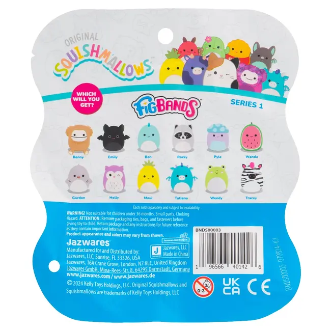 Squishmallows - Bratara cu figurina ascunsa, diverse modele BKFBNDS00009