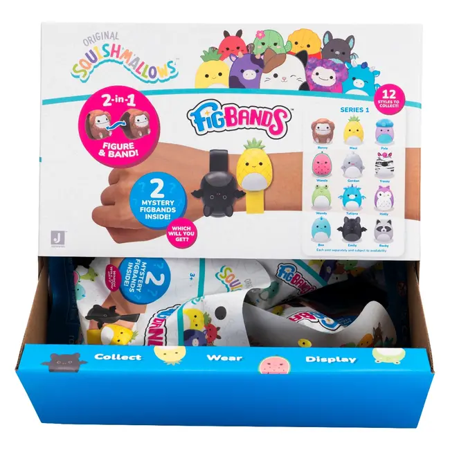 Squishmallows - Bratara cu figurina ascunsa, diverse modele BKFBNDS00009