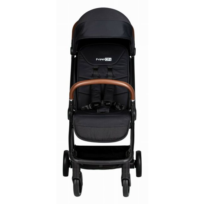 Carucior sport, FreeON, Bold, Pliabil automat, Roti cu suspensii, De la nastere pana la 22 kg, Cu spatar reglabil in 3 pozitii, Black BYN85291