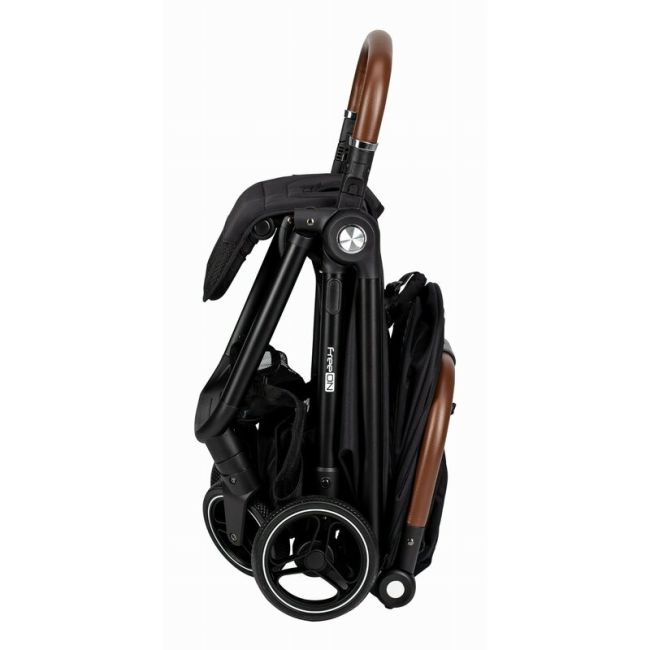 Carucior sport, FreeON, Bold, Pliabil automat, Roti cu suspensii, De la nastere pana la 22 kg, Cu spatar reglabil in 3 pozitii, Black BYN85291