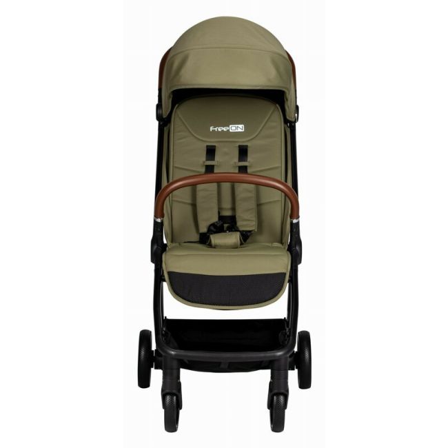 Carucior sport, FreeON, Bold, Pliabil automat, Roti cu suspensii, De la nastere pana la 22 kg, Cu spatar reglabil in 3 pozitii, Green Army BYN85338