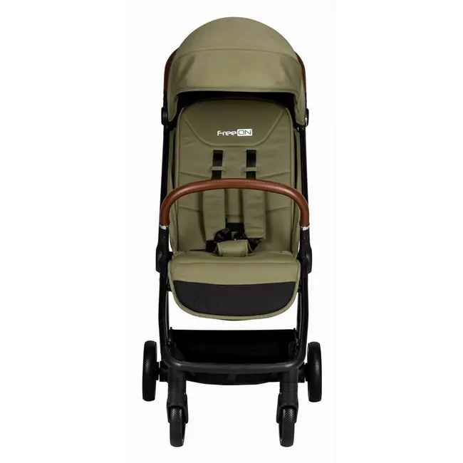 Carucior sport, FreeON, Bold, Pliabil automat, Roti cu suspensii, De la nastere pana la 22 kg, Cu spatar reglabil in 3 pozitii, Green Army BYN85338