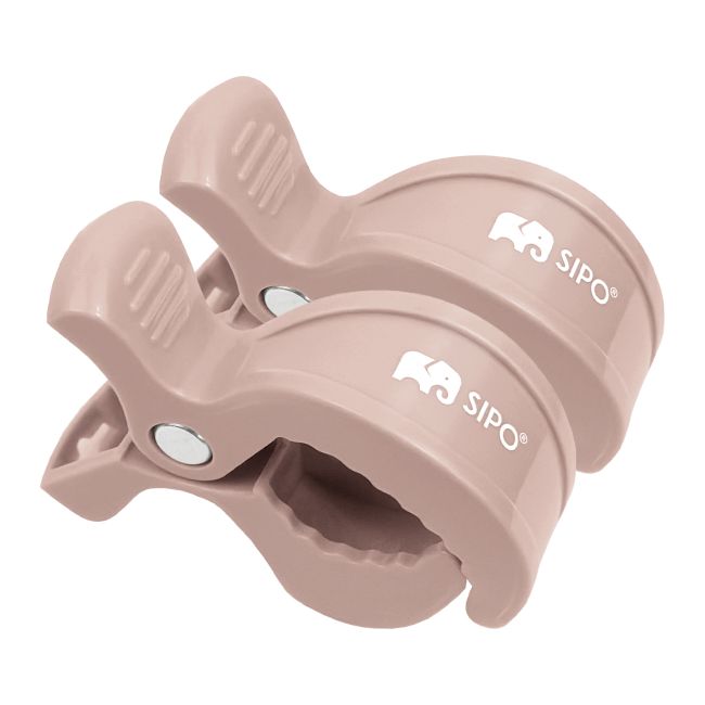 Cleme multifunctionale pentru carucior, 2 bucati, Pink EKDSCA-20LP