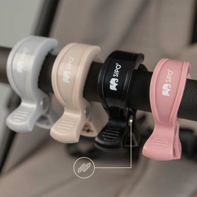 Cleme multifunctionale pentru carucior, 2 bucati, Pink EKDSCA-20LP