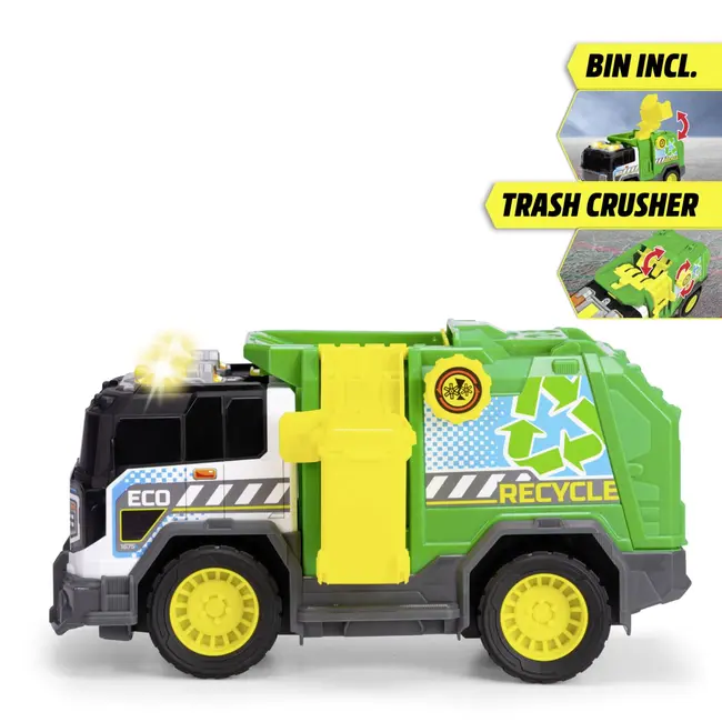 DICKIE CAMION DE RECICLARE CU LUMINI SI SUNETE 30CM VIV203306021