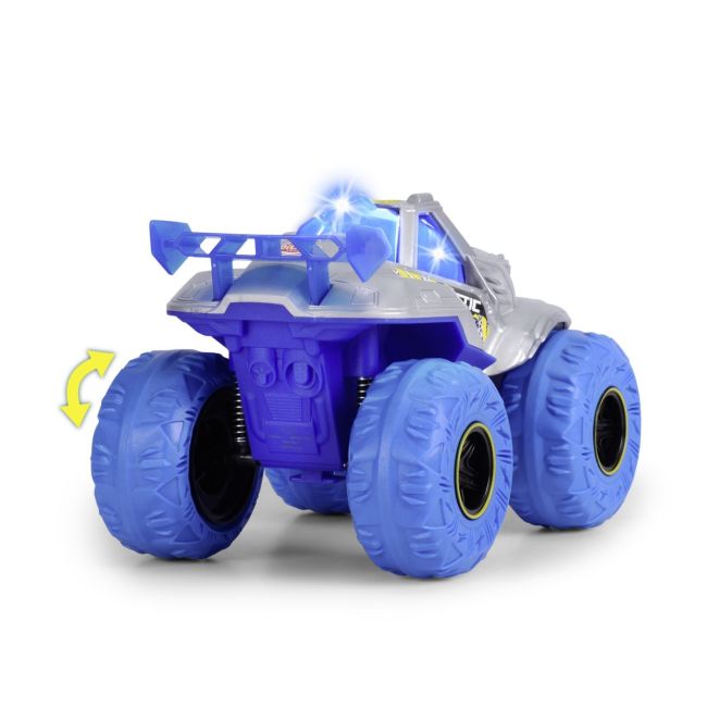 DICKIE MASINA DE TEREN ARCTIC ICE MONSTER CU LUMINI SUNETE SUSPENSII SI FUNCTIE ABUR 25CM VIV203754002