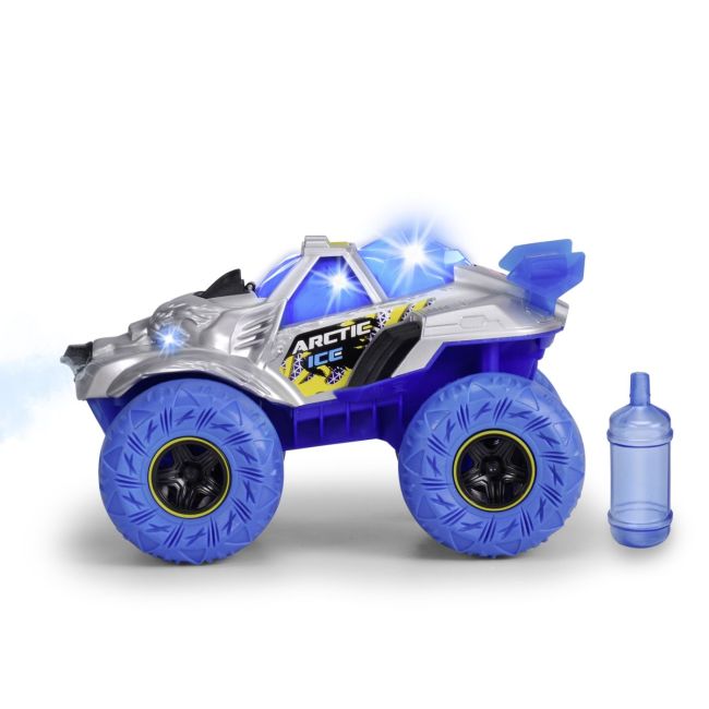 DICKIE MASINA DE TEREN ARCTIC ICE MONSTER CU LUMINI SUNETE SUSPENSII SI FUNCTIE ABUR 25CM VIV203754002