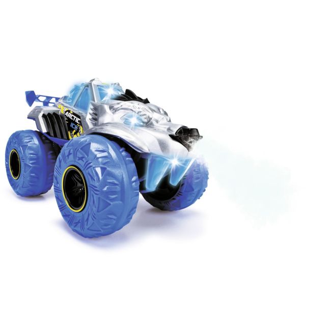 DICKIE MASINA DE TEREN ARCTIC ICE MONSTER CU LUMINI SUNETE SUSPENSII SI FUNCTIE ABUR 25CM VIV203754002