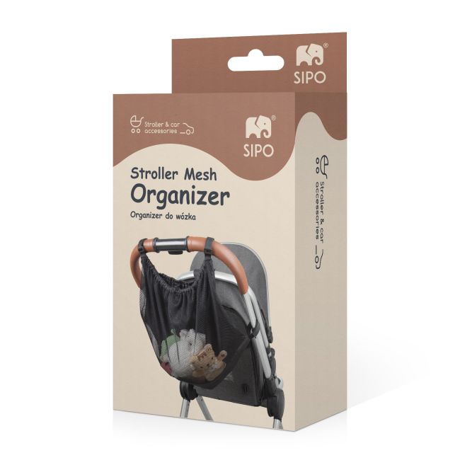 Gentuta multifunctionala pentru maner carucior, Negru, Sipo EKDSCA-13