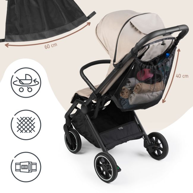 Gentuta multifunctionala pentru maner carucior, Negru, Sipo EKDSCA-13