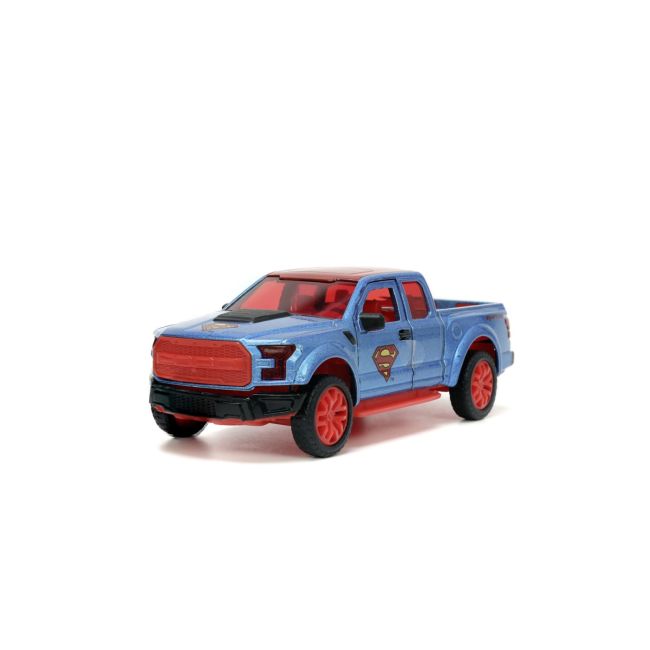 JADA DC SET FIGURINA METALICA SUPERMAN SI MASINUTA 2017 FORD F 150 RAPTOR SCARA 1:32 VIV253253013