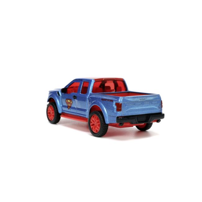 JADA DC SET FIGURINA METALICA SUPERMAN SI MASINUTA 2017 FORD F 150 RAPTOR SCARA 1:32 VIV253253013
