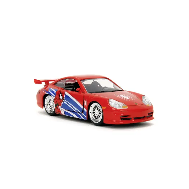 JADA MARVEL MASINUTA METALICA SPIDER MAN PORSCHE 911 GT3 RS SCARA 1 LA 32 VIV253222020