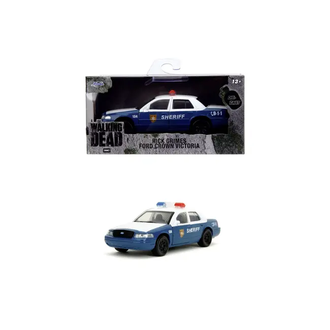 JADA THE WALKING DEAD RICK CRIMES MASINUTA METALICA FORD CROWN VICTORIA SCARA 1:32 VIV253252057