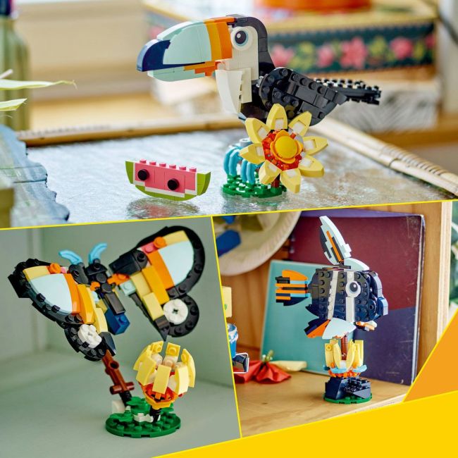 LEGO CREATOR ANIMALE SALBATICE TUCAN TROPICAL 31173 VIVLEGO31173