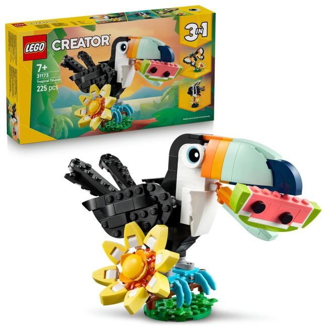 LEGO CREATOR ANIMALE SALBATICE TUCAN TROPICAL 31173 VIVLEGO31173