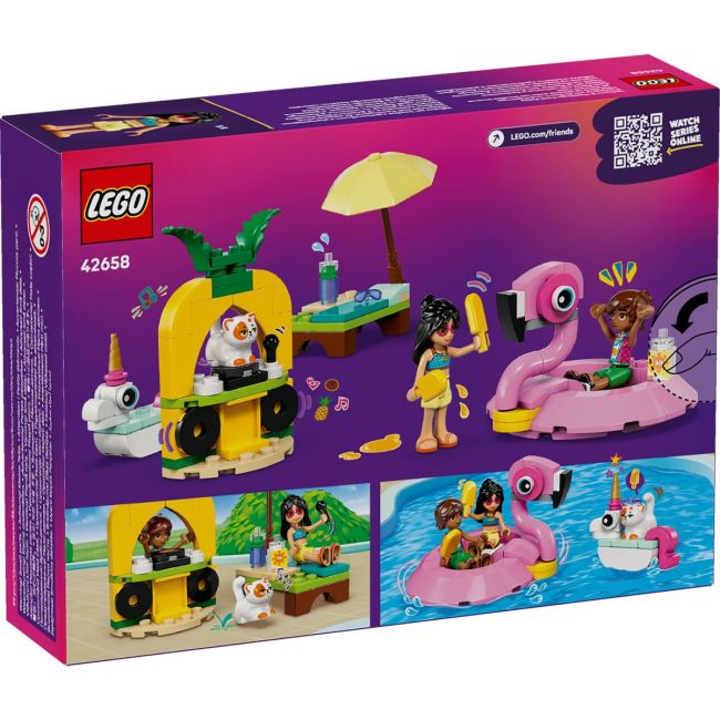 LEGO FRIENDS PETRECERE LA PISCINA CU UNICORNUL SI FLAMINGO 42658 VIVLEGO42658