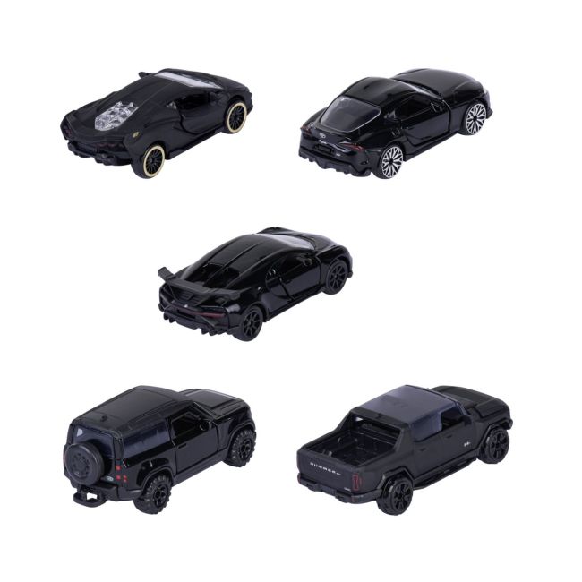 MAJORETTE SET 5 MASINUTE BLACK EDITION 2.0 GIFTPACK VIV212053191