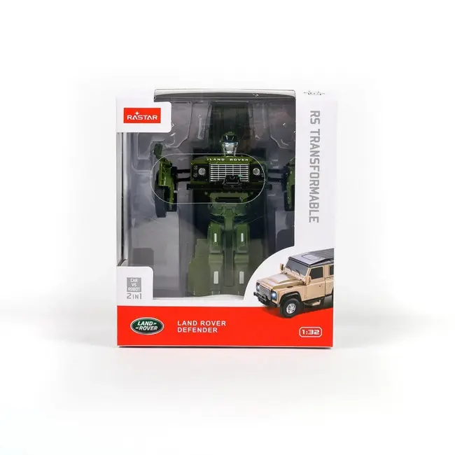 MASINUTA METALICA CONVERTIBILA LAND ROVER DEFENDER VERDE CU SCARA 1 LA 32 VIVRas62000_Verde
