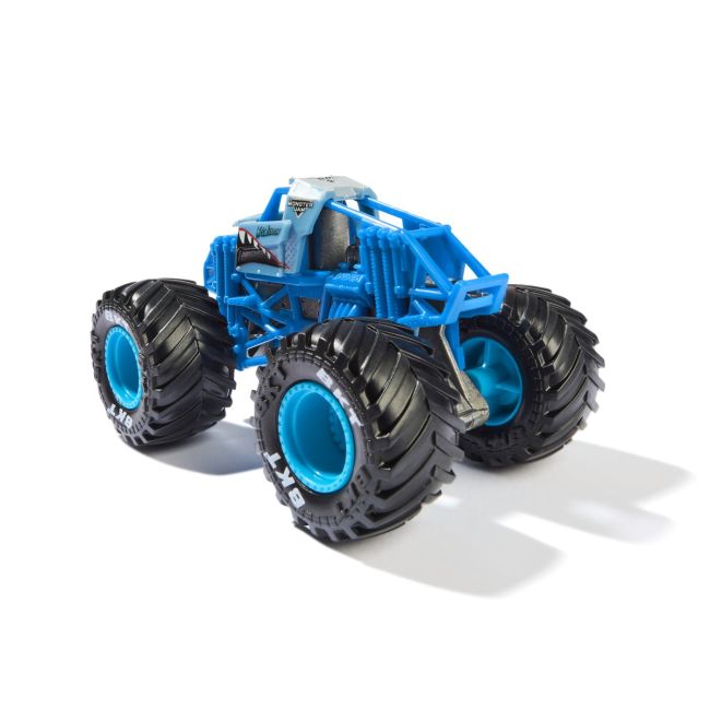 MONSTER JAM MASINUTA METALICA MEGALODON ALBASTRU SCARA 1 LA 64 VIV6044941_20150170