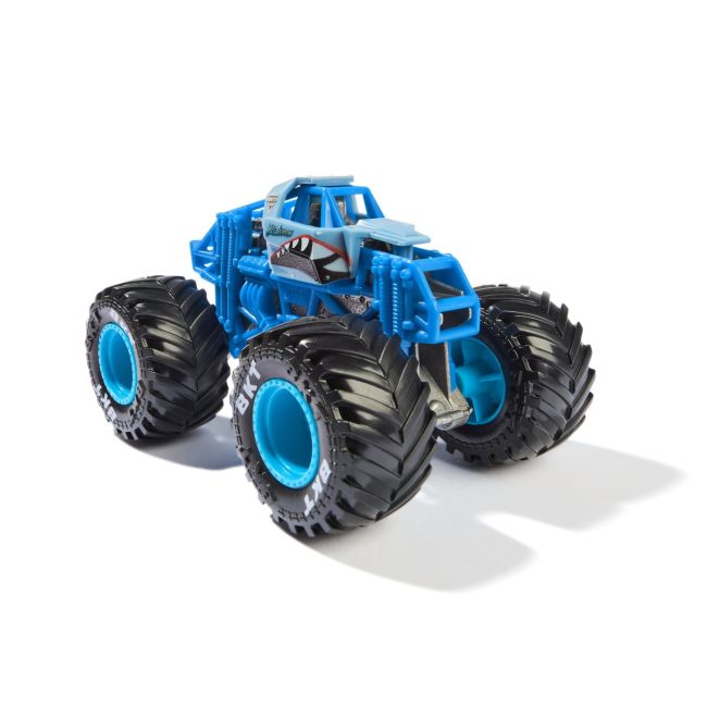 MONSTER JAM MASINUTA METALICA MEGALODON ALBASTRU SCARA 1 LA 64 VIV6044941_20150170