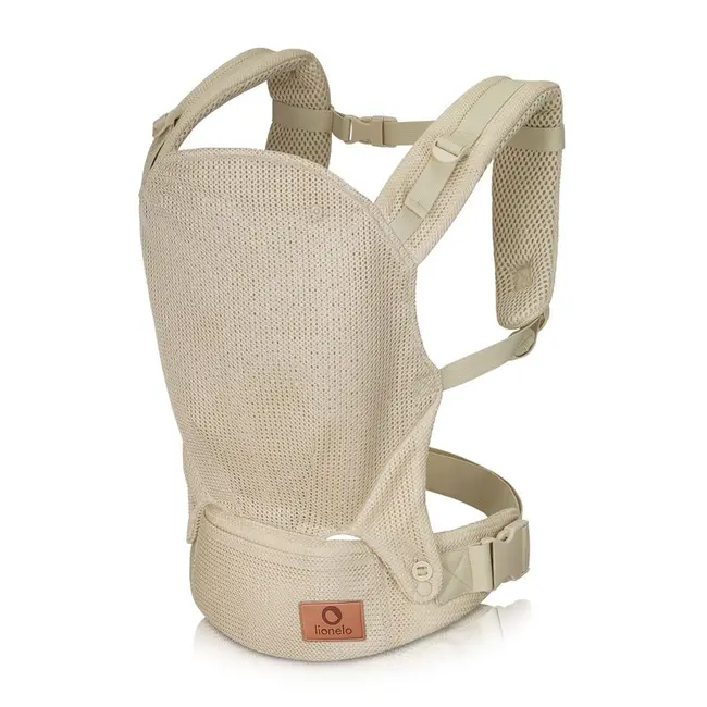Marsupiu ergonomic, Lionelo, Margareet Air, 3 pozitii de purtare, Certificat de Institutul International pentru Displazie de Sold, 4 luni+, Pana la 20 Kg, Material respirabil 3D Air Mesh, Catarama dubla de siguranta, Bej BYNLO-MARGAREET_AIR_BEIGE