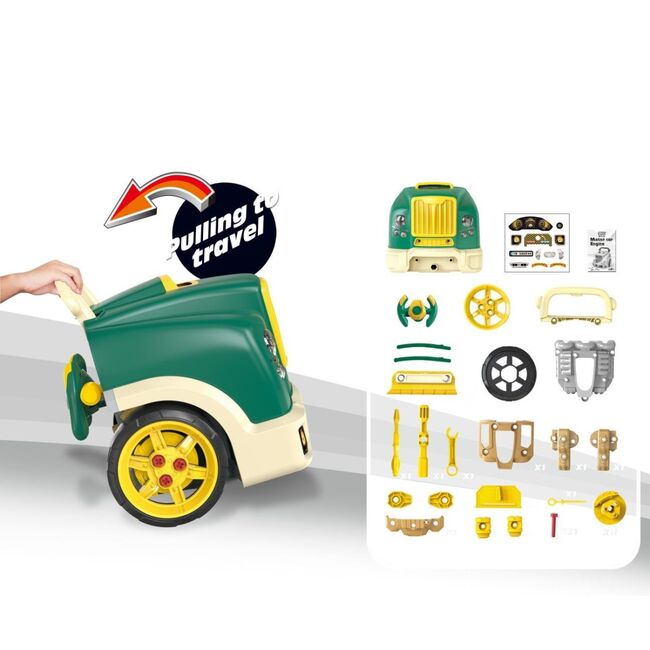 N-GINE – motor auto demontabil, jucarie educativa STEM (3+), Milly Mally, Green EKDmm0580