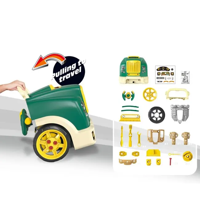 N-GINE – motor auto demontabil, jucarie educativa STEM (3+), Milly Mally, Green EKDmm0580