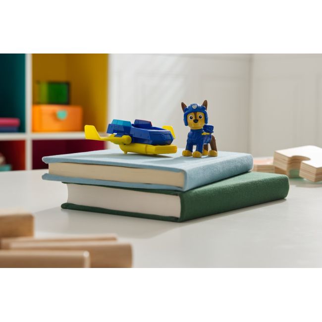 PATRULA CATELUSILOR ACTION PUPS SET VEHICUL DE SALVARE HOVERBOARD SI FIGURINA CHASE 5 CM VIV6071503_20149604