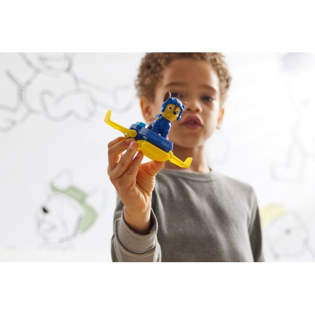 PATRULA CATELUSILOR ACTION PUPS SET VEHICUL DE SALVARE HOVERBOARD SI FIGURINA CHASE 5 CM VIV6071503_20149604