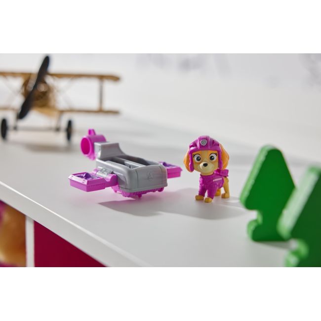 PATRULA CATELUSILOR ACTION PUPS SET VEHICUL DE SALVARE HOVERBOARD SI FIGURINA SKYE 5 CM VIV6071503_20149607