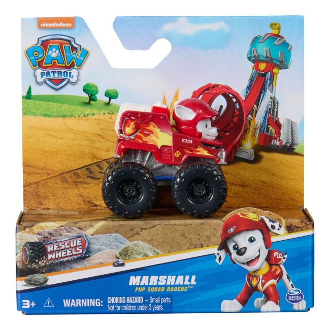 PATRULA CATELUSILOR PUP SQUAD RACERS RESCUE WHEELS VEHICUL METALIC MARSHALL SCARA 1:55 VIV6067086_20146974